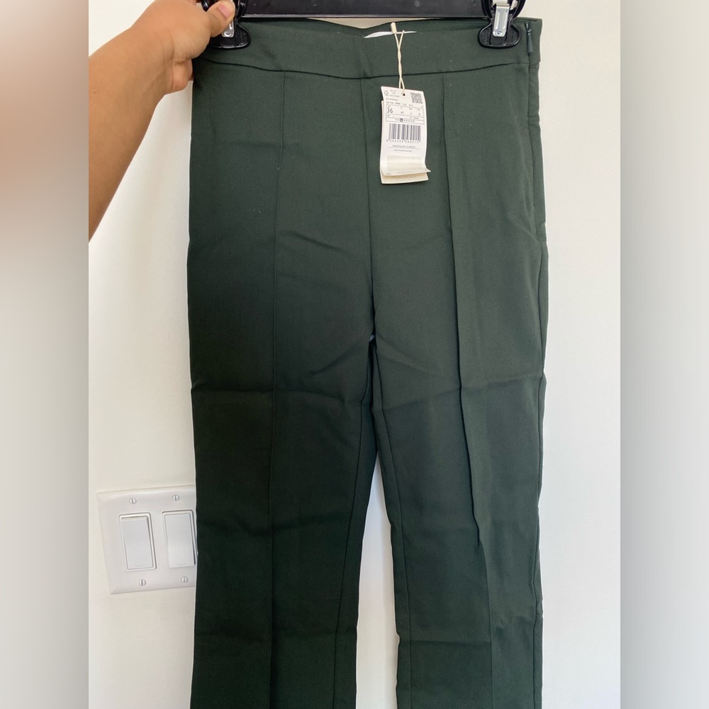 MANGO flare crop pants